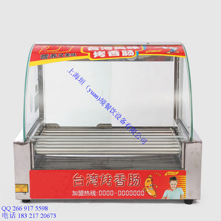 工廠直銷帶門帶燈烤腸機(jī) 出口雙控溫?zé)峁窓C(jī) 電動商用香腸機(jī)