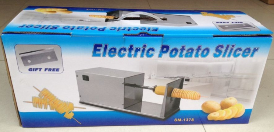 廠家直供 出口商用全自動電動薯塔機 不銹鋼薯片機 龍卷風(fēng)土豆機