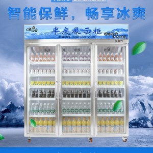 鋁合金三門(mén)無(wú)霜風(fēng)冷藏柜 冷凍展示陳列柜 超市酒店便利店冰柜批發(fā)