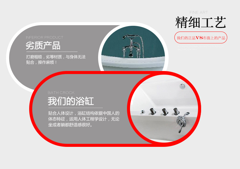 進口亞克力酒店浴室浴缸 獨立式浴缸 成人浴缸 簡約浴缸 現(xiàn)貨供應