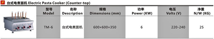 TM-6臺(tái)式電煮面爐0004