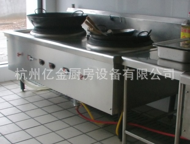 薦 雙眼燃氣大鍋灶 高效節(jié)能雙頭大鍋灶 不銹鋼廚房設(shè)備定制