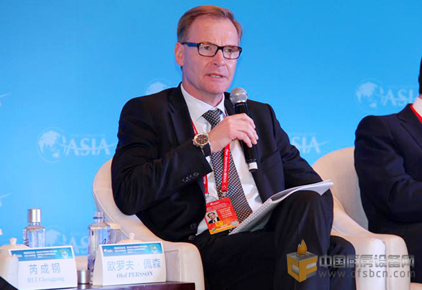 沃爾沃集團總裁兼首席執(zhí)行官Olof Persson現(xiàn)場發(fā)言