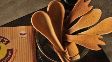 可食用的餐具:替代一次性餐具的好方法